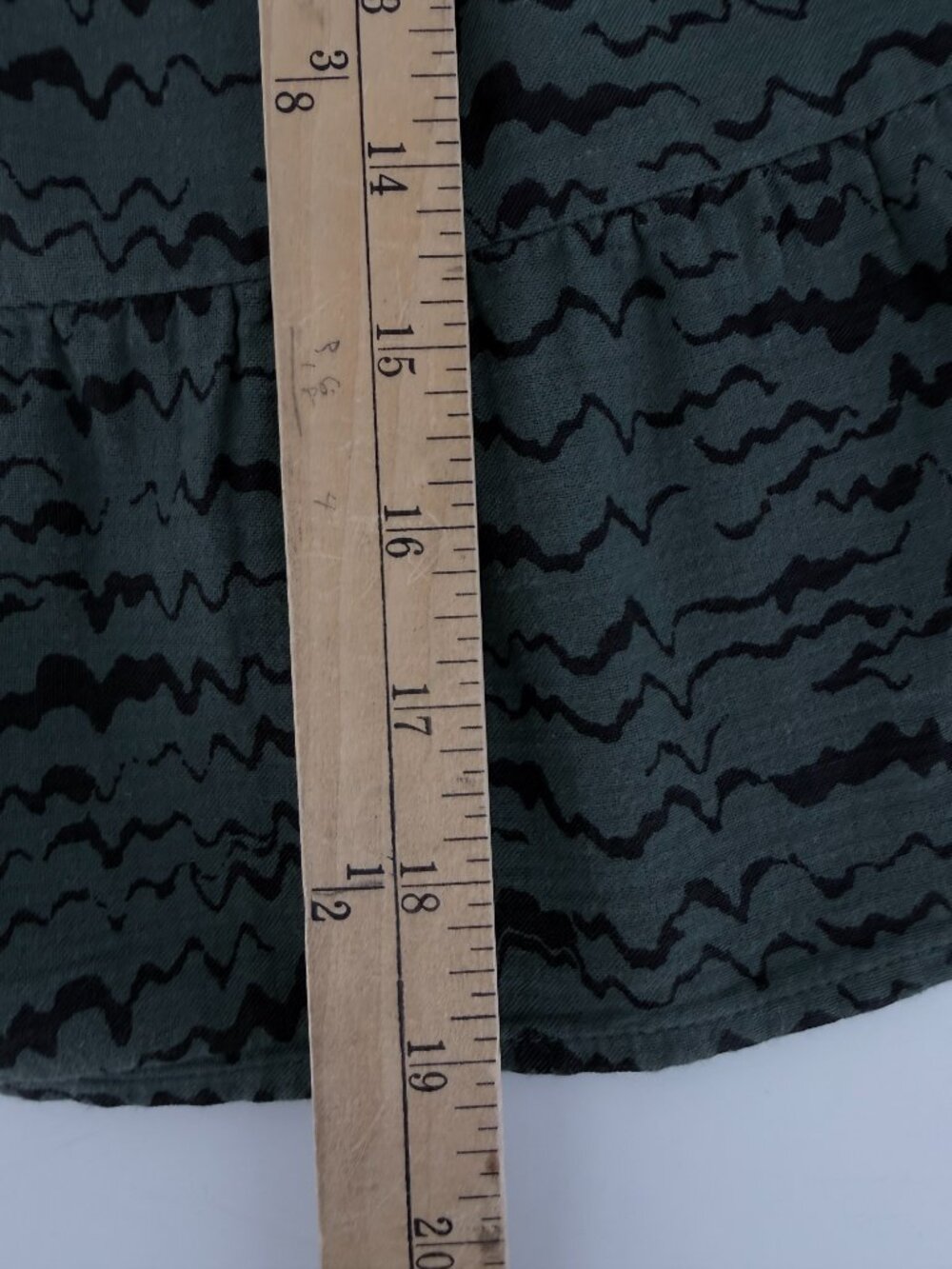 Open Edit Organic Cotton Tiered Shirt Dress Olive Green 3T - Picture 3 of 8